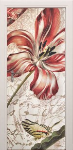 XL deursticker bloem design 2880777